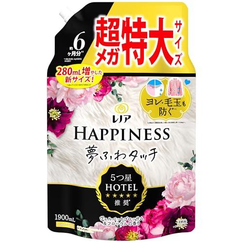 レノア ハピネス 夢ふわタッチ 柔軟剤 ヴェルベットブロッサム&amp;フローラル 詰め替え 1900mL ...