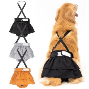 Avont 犬用おむつ マナーベルト サスペンダー 3点 生理パンツ 洗濯可 再利用 高吸収性 耐久性｜kirelab-net