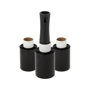 APMジャパン 梱包用ラップ（ミニストレッチフィルム） らくらくハンディラップ100 カラー Black 幅10cm×150m巻 20μ ホルダ｜kirelab-net
