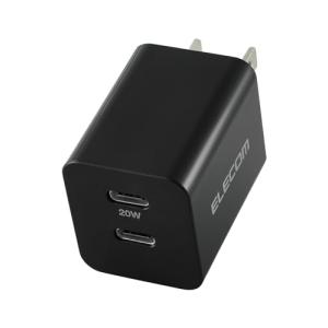 エレコム Type-C 充電器 20W USB PD対応 2ポート USB-C ×2ポート iPhone 16 15 14 Android 等対｜kirelab-net