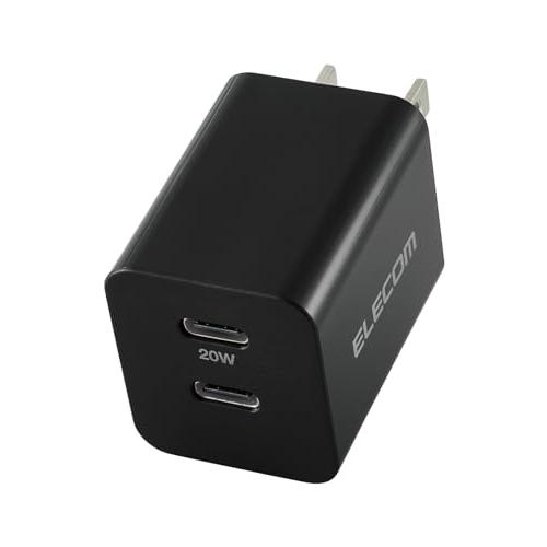 エレコム Type-C 充電器 20W USB PD対応 2ポート USB-C ×2ポート iPho...
