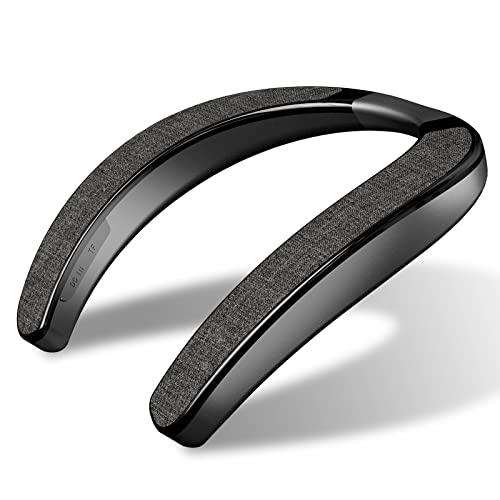 首掛け スピーカー ネックスピーカーワイヤレス Bluetooth/TFカードスロット/内蔵マイク ...