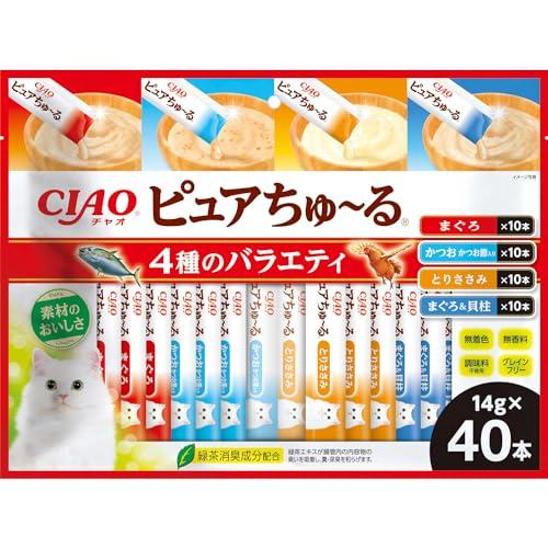 チャオ(CIAO)ピュアちゅ〜る4種のバラエティ40本