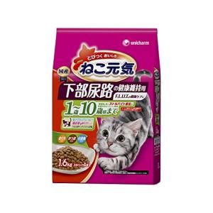ねこ元気 下部尿路の健康維持用 1歳~10歳頃まで まぐろ・かつお・白身魚入り 1.6kg 2個セット｜kirelab-net