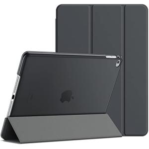 JEDirect iPadair2 ケース 三つ折スタンド オートウェイクアップ/スリープ機能iPad Air 2用 (ダークグレー)｜kirelab-net