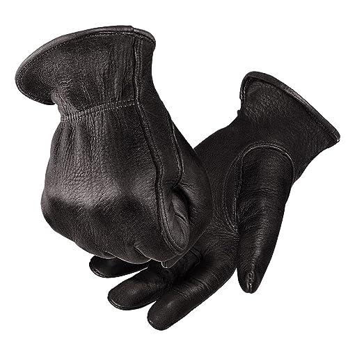 [OZERO] バイク グローブ 職人技の鹿革素材 レザー素材 革手袋 防水 アウトドア オートバイ...