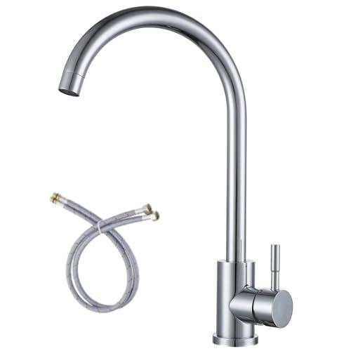 Cooltens キッチン蛇口 混合栓 シングル レバーワンホールキッチン水栓 節水 シンク蛇口 3...