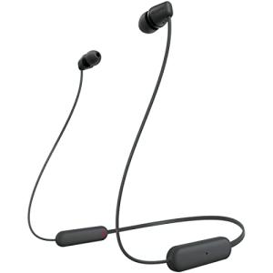 ソニー ワイヤレスイヤホン WI-C100:Bluetooth対応/25時間スタミナ/IPX4防滴/DSEE搭載 ブラック WI-C100 BZ｜kirelab-net