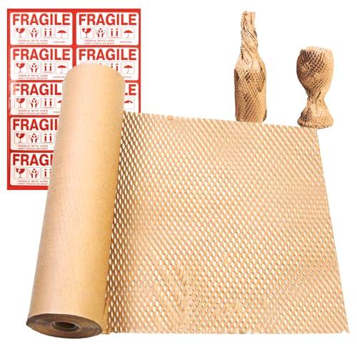 Hijelyn 引越し緩衝材 紙 引っ越し食器梱包材 ロール状 グラス梱包資材包装紙 輸送用ダンボー...