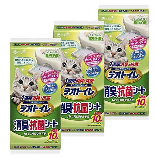 デオトイレ 1週間消臭・抗菌シート 10枚入り×3個