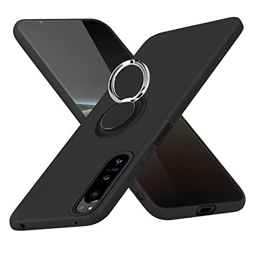 Xperia 5 IV ケース リング シリコン TPU 耐衝撃 SO-54C SOG09 カバー ...