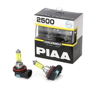 PIAA ヘッドライト・フォグランプ用 ハロゲン 2500K イエローバルブ 12V 55W H11 車検対応 2個入 HS5011｜kirelab-net