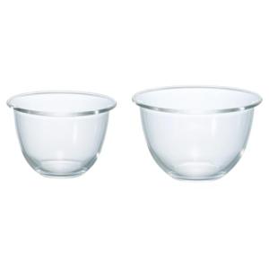 HARIO(ハリオ) 耐熱ガラス製 ボウル 2個セット 900mL/1500mL 電子レンジ オーブン 食洗機対応 透明 日本製 MXP-250｜kirelab-net