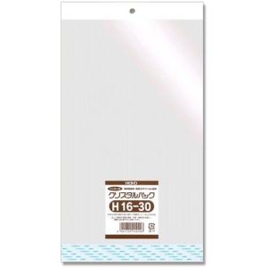 シモジマ ヘイコー 透明 OPP袋 クリスタルパック ヘッダー付 16×30cm 100枚 H16-30 006747500｜kirelab-net