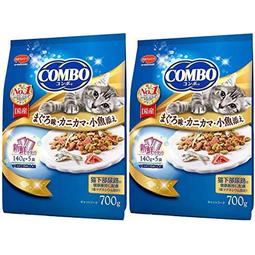 セット販売コンボ キャット まぐろ味・カニカマ・小魚添え 700g（140g×5袋）×2コ