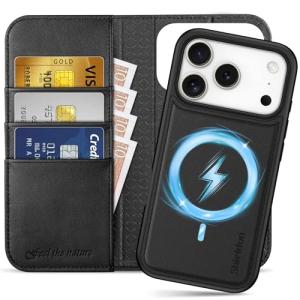 SHIELDON iPhone 17Pro 対応 手帳型ケース 2in1分離式 本革レザー 6.3インチ 5G カード収納 [RFIDブロッキン