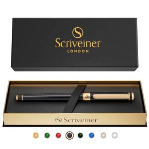 Scriveiner ローラーボールペン 最高級 24金 仕上げ シュミット インク リフィル付き 素敵  セット 男性 女性 プロフェッショナ｜ルミナスエイト ヤフー店