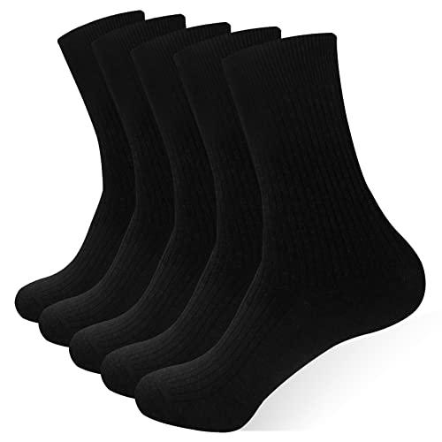 [HASOME] 靴下 メンズ ビジネス ソックス 5足セット 綿 蒸れない 抗菌 消臭 双糸 リブ...
