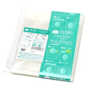 三宝 バッグ OPP袋 テープ付 11.5cm×11cm 100枚 32-7328｜kirelab-net