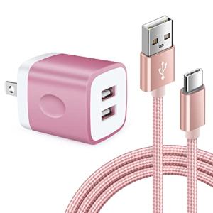 Viviber Andriod 充電器 PSE認証済 タイプC 急速充電ケーブル 1本付き0.9M USB2ポート ACアダプター iPhone｜kirelab-net