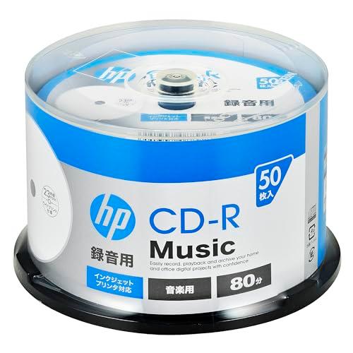 ヒューレット・パッカード(HP) 1回記録 音楽用 CD-R 80分 50枚 インクジェットプリンタ...