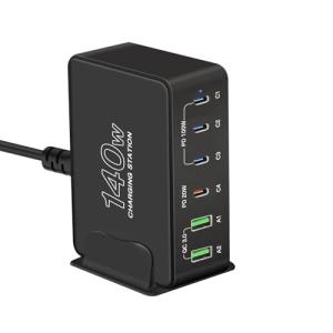 PD充電器 USB充電器 合計140W type-c急速充電器PD 3.0、PPS、QC4+対応/6台同時充電/単ポート100WUSB-C*4&｜kirelab-net
