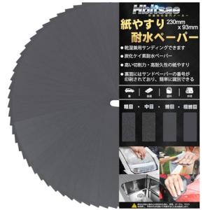 Hbitsae 耐水ペーパー 1500番 36枚入 サンドペーパー 230 mm x 93 mm 紙やすり に使用する 金属 木工 車 DIY作｜kirelab-net