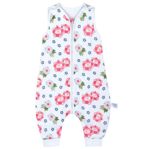 MOEMOE BABY ベビースリーパー 赤ちゃん 4重ガーゼ 綿 春 夏 通気性 ベビー寝袋脚付き...