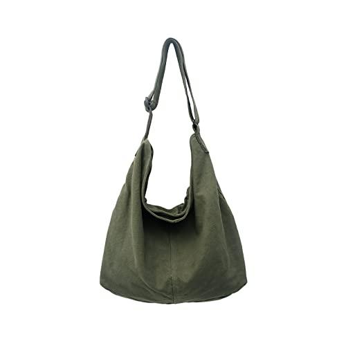 [Wowcarbazole] トートバック キャンバス 大容量 ショルダーバッグ 無地 肩掛け バッ...