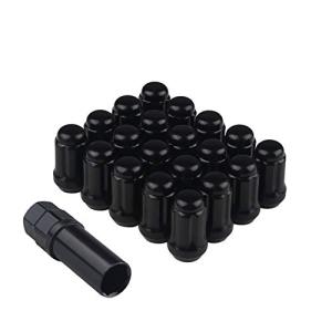 スチール製 ホイールロックナット 20個セット M12 x P1.5 高さ33mm 外6角 花形 ラグナット 4穴/5穴 袋ナット カラーナット｜kirelab-net