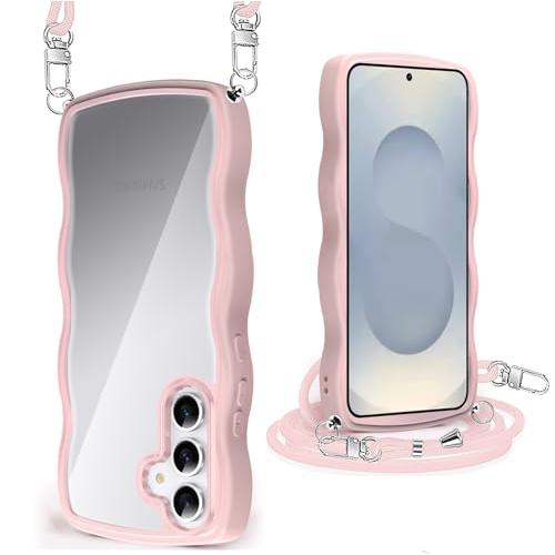 Galaxy S25 ケース クリア ショルダー SC-51F カバー うねうね 透明 人気 かわい...