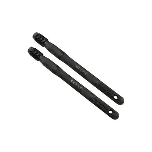 ZKTOOL 2ピース ホイールセッティングボルト M14×P1.5 SST 黒 汚れにくい 有孔 ...