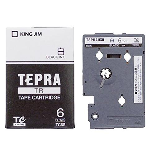 キングジム(Kingjim) テープカートリッジ テプラTR 6mm TC6S 白