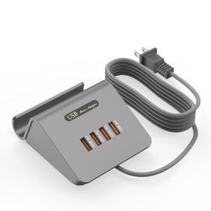 VHBW USB コンセント 4ポート 25W USB充電器 スタンド付き PSE認証 出力自動判別 150CM 対応iPhone/iPad/A｜kirelab-net