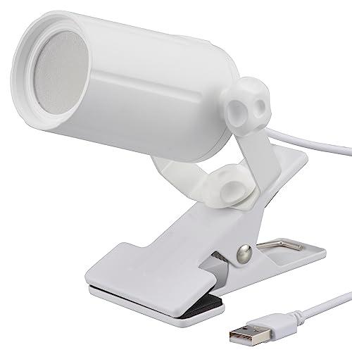 オーム(OHM) 電機 クリップライト 小型 ミニ 昼白色 LED一体型 300ルーメン USB電源...