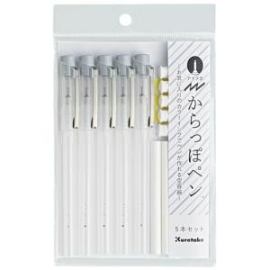 呉竹 ペン容器 からっぽペン ナナメ芯 5本セット ECF160-456｜kirelab-net