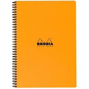 ロディア ダブルリングノート A4 160ページ 横罫 撥水カバー ミシン目入 PEFE認証取得 オレンジ RHODIA Classic cf1｜kirelab-net