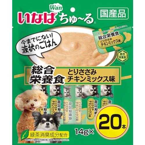 いなばペットフード いなば ちゅ~る 総合栄養食 とりささみ チキンミックス味 20本