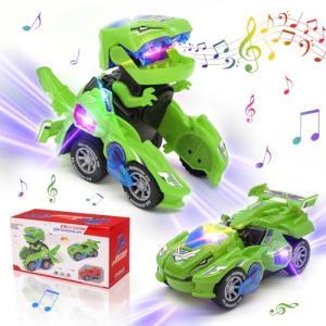 変形恐竜の車 おもちゃ スプレー恐竜変身車 電動RCカー おもちゃの車を歌う リモコンカー ラジコンカー 無線操作 贈り物 誕生日 クリスマス