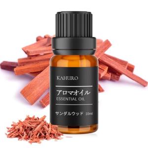 Kahuro サンダルウッド 精油 10ml エッセシャンオイル 純天然抽出 白檀 アロマオイル ナチュラル アロマディフューザー用 加湿器用｜kirelab-net