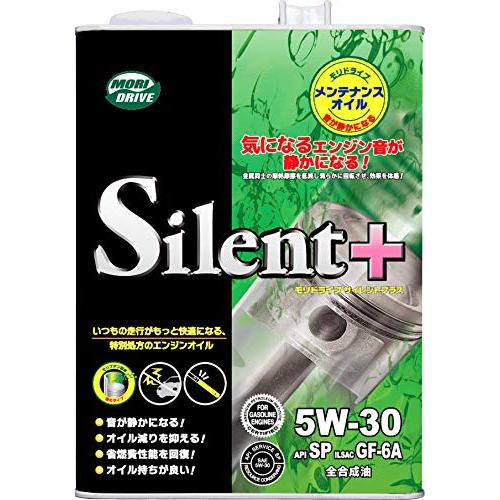 モリドライブ エンジンオイル サイレントプラス 5W-30 4L SP GF-6A 全合成油 四輪車...