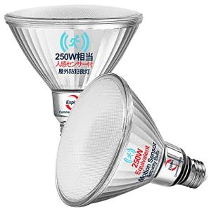 Explux LEDハイビーム電球 人感・明暗センサー付 250W相当 超高輝度2500lm 昼白色 E26口金 ガラスボディ屋外防水防劣化 密｜kirelab-net