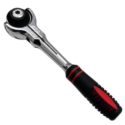 SK11(エスケー11) スイベルラチェットハンドル 差込角 9.5mm 3/8インチ SRH3FR...