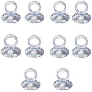 水槽 吸盤クリップ 10個パック アクアリウム用吸盤 透明色 水槽用品 内径22mm エアラインチューブデコレーション エビの巣と爬虫類のハンモ｜kirelab-net