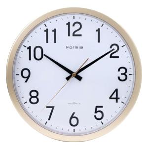 Formia(フォルミア) 電波 壁掛け時計 見やすい シンプル 夜間秒針停止 静音 アナログ 子供 保土ヶ谷電子販売 ホワイト HWC-014｜kirelab-net