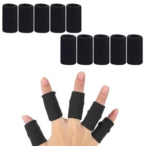 サムコス 指 サポーター 手指保護フィンガー 10本 セット 左右兼用 指関節 ガード 突き指 腱鞘炎に適した 固定 指関節 バスケ テニス ス｜kirelab-net
