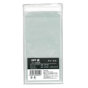 アイ・エス OPP袋 透明 100枚 シール付き W115×H210mm OPP-09S｜kirelab-net