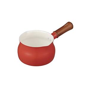 シービージャパン ミルクパン 13cm レッド IH対応 片手鍋 セラミック 塗装加工 copan｜ルミナスエイト ヤフー店