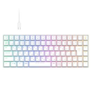 iClever ゲーミングキーボード テンキーレス 赤軸 メカニカル キーボード 日本語配列 88キー 75%サイズ RGB 23種類 バックラ｜kirelab-net