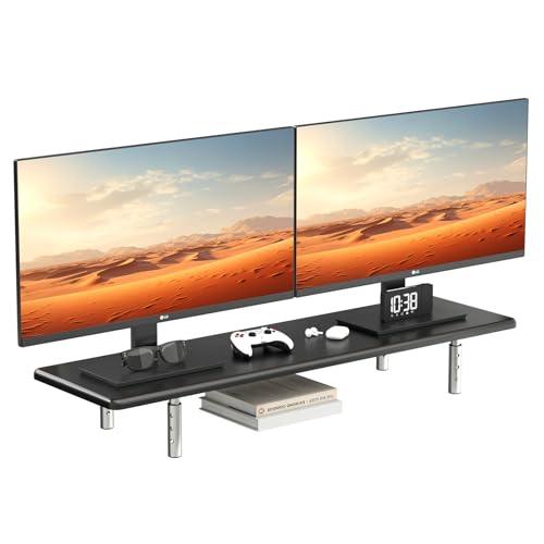 suptek モニター台 机上台 PCスタンド ディスプレイ台 デュアルモニタースタンド パソコン台...